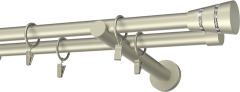 Karnisze metalowe Ø25
