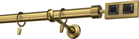 Karnisze metalowe Ø25