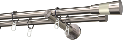 Karnisze metalowe Ø25