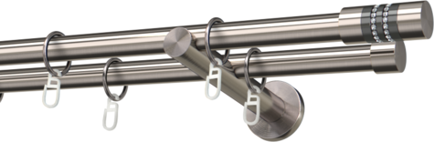 Karnisze metalowe Ø25