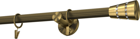 Karnisze metalowe Ø25