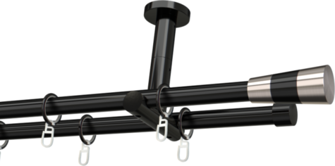 Karnisze metalowe Ø25