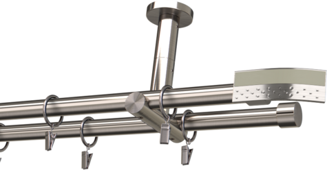 Karnisze metalowe Ø25