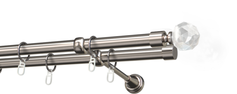 Karnisze metalowe Ø25