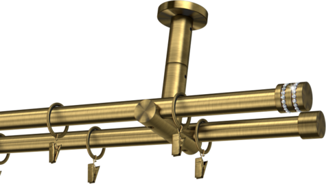 Karnisze metalowe Ø25