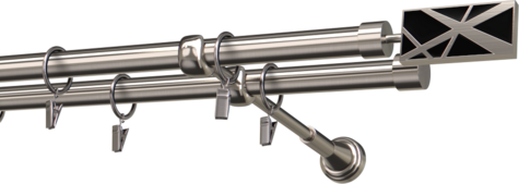 Karnisze metalowe Ø25