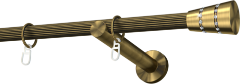 Karnisze metalowe Ø25