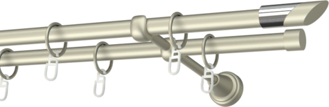 Karnisze metalowe Ø25