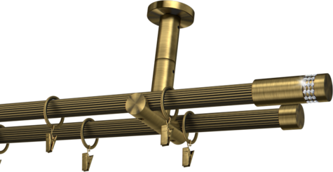 Karnisze metalowe Ø25