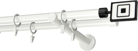 Karnisze metalowe Ø25