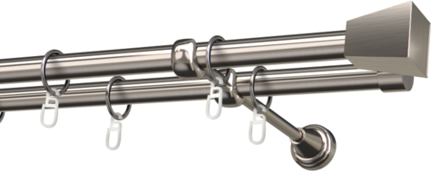 Karnisze metalowe Ø25
