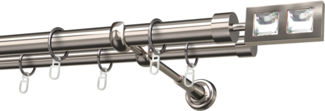 Karnisze metalowe Ø25