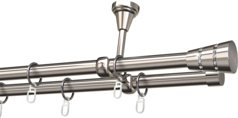 Karnisze metalowe Ø25
