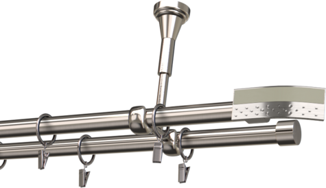 Karnisze metalowe Ø25