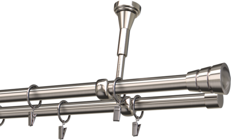 Karnisze metalowe Ø25