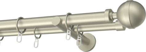 Karnisze metalowe Ø25