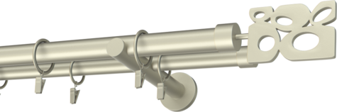 Karnisze metalowe Ø25