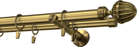 Karnisze metalowe Ø25