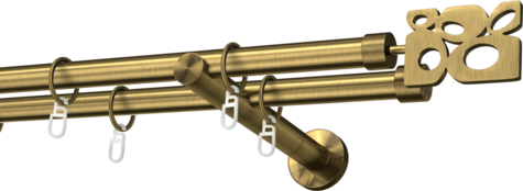 Karnisze metalowe Ø25