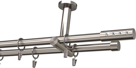 Karnisze metalowe Ø25