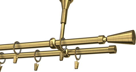 Karnisze metalowe Ø25