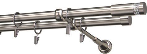 Karnisze metalowe Ø25