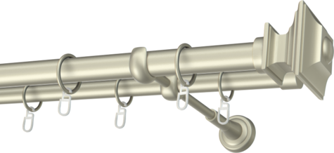 Karnisze metalowe Ø25