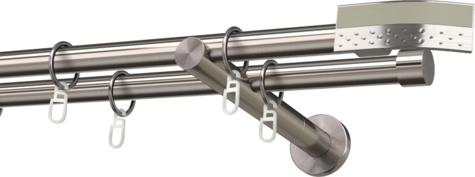 Karnisze metalowe Ø25