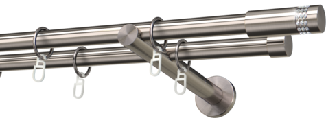 Karnisze metalowe Ø25