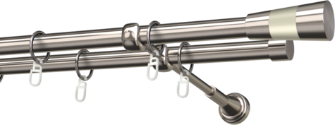 Karnisze metalowe Ø25