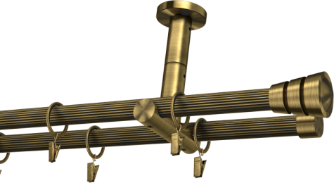 Karnisze metalowe Ø25