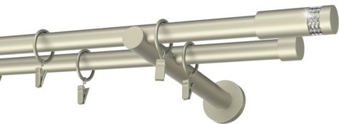 Karnisze metalowe Ø25