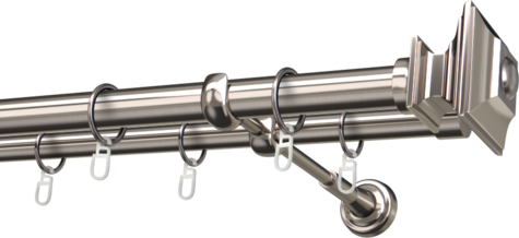 Karnisze metalowe Ø25