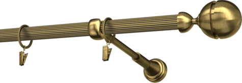 Karnisze metalowe Ø25