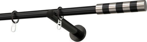 Karnisze metalowe Ø25
