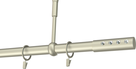 Karnisze metalowe Ø25