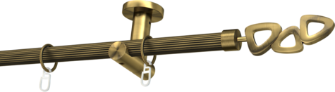 Karnisze metalowe Ø25