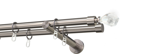Karnisze metalowe Ø25