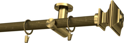 Karnisze metalowe Ø25