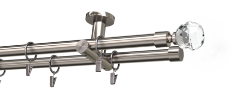 Karnisze metalowe Ø25