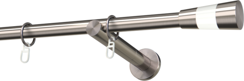 Karnisze metalowe Ø25