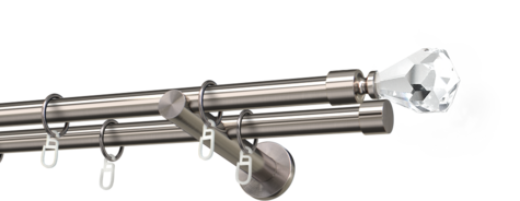 Karnisze metalowe Ø25