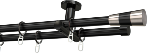 Karnisze metalowe Ø25