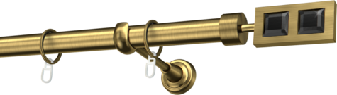 Karnisze metalowe Ø25