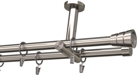 Karnisze metalowe Ø25