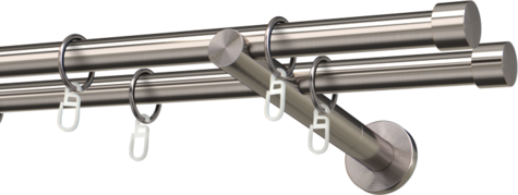 Karnisze metalowe Ø25