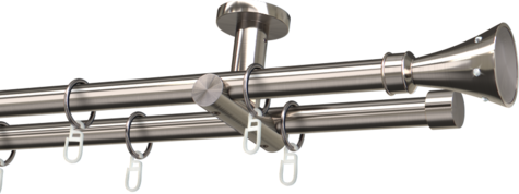 Karnisze metalowe Ø25