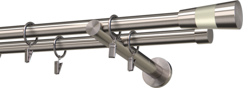 Karnisze metalowe Ø25