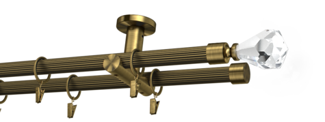 Karnisze metalowe Ø25