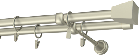 Karnisze metalowe Ø25